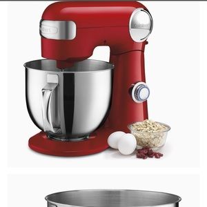 Cuisinart SM-50R 5.5-Quart Stand Mixer, Ruby Red